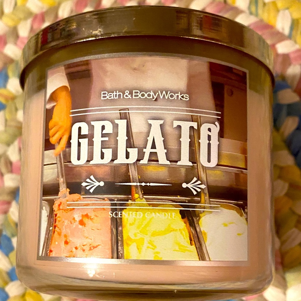 Bath and Body Works Gelato 3 wick candle